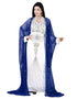 Women Blue Colored Embroidery worked Kaftan